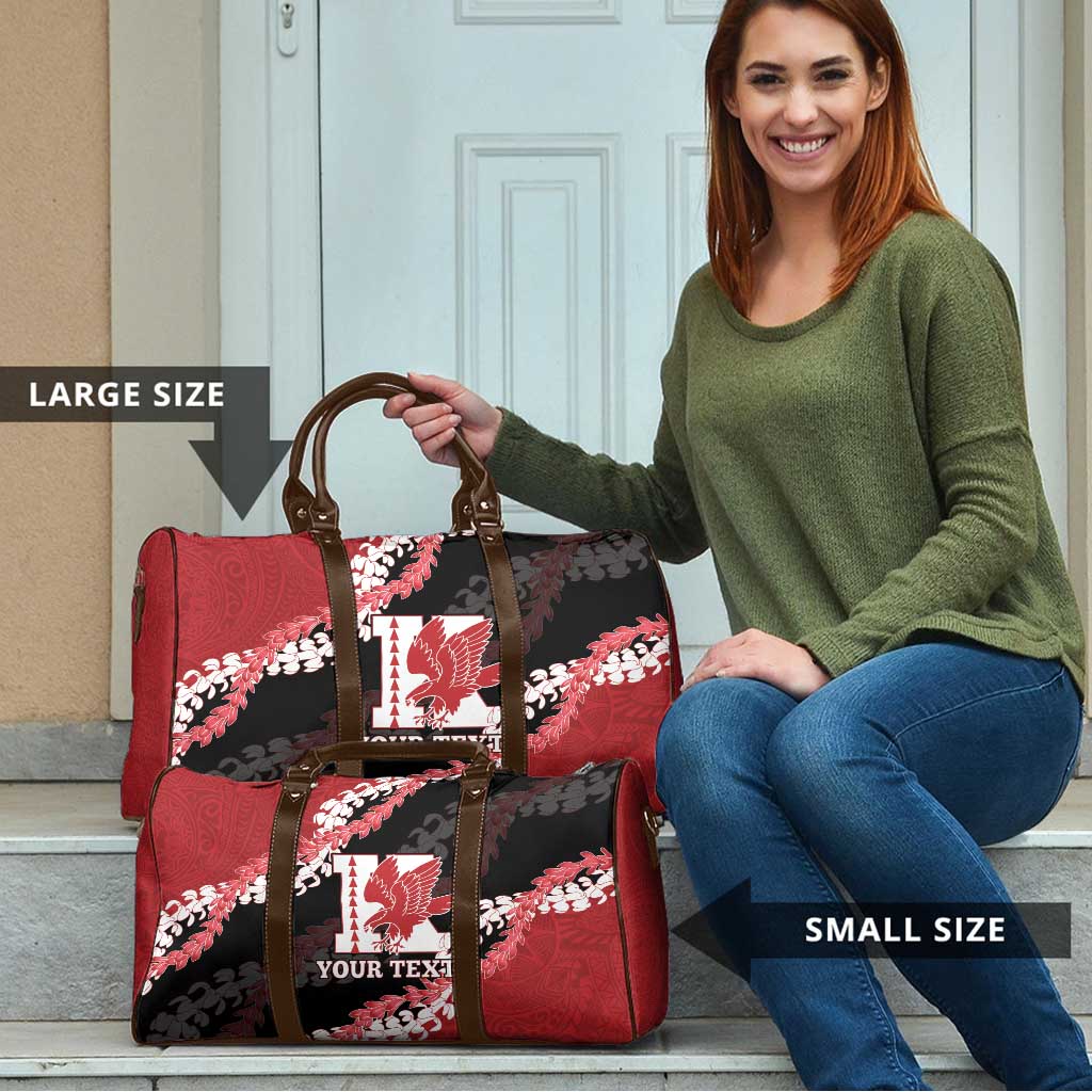 Personalized Kalani Hawaii High School Travel Bag Puakenikeni Lei Hawaiian Pattern LT14 - Polynesian Pride
