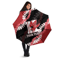 Personalized Kalani Hawaii High School Umbrella Puakenikeni Lei Hawaiian Pattern LT14 - Polynesian Pride