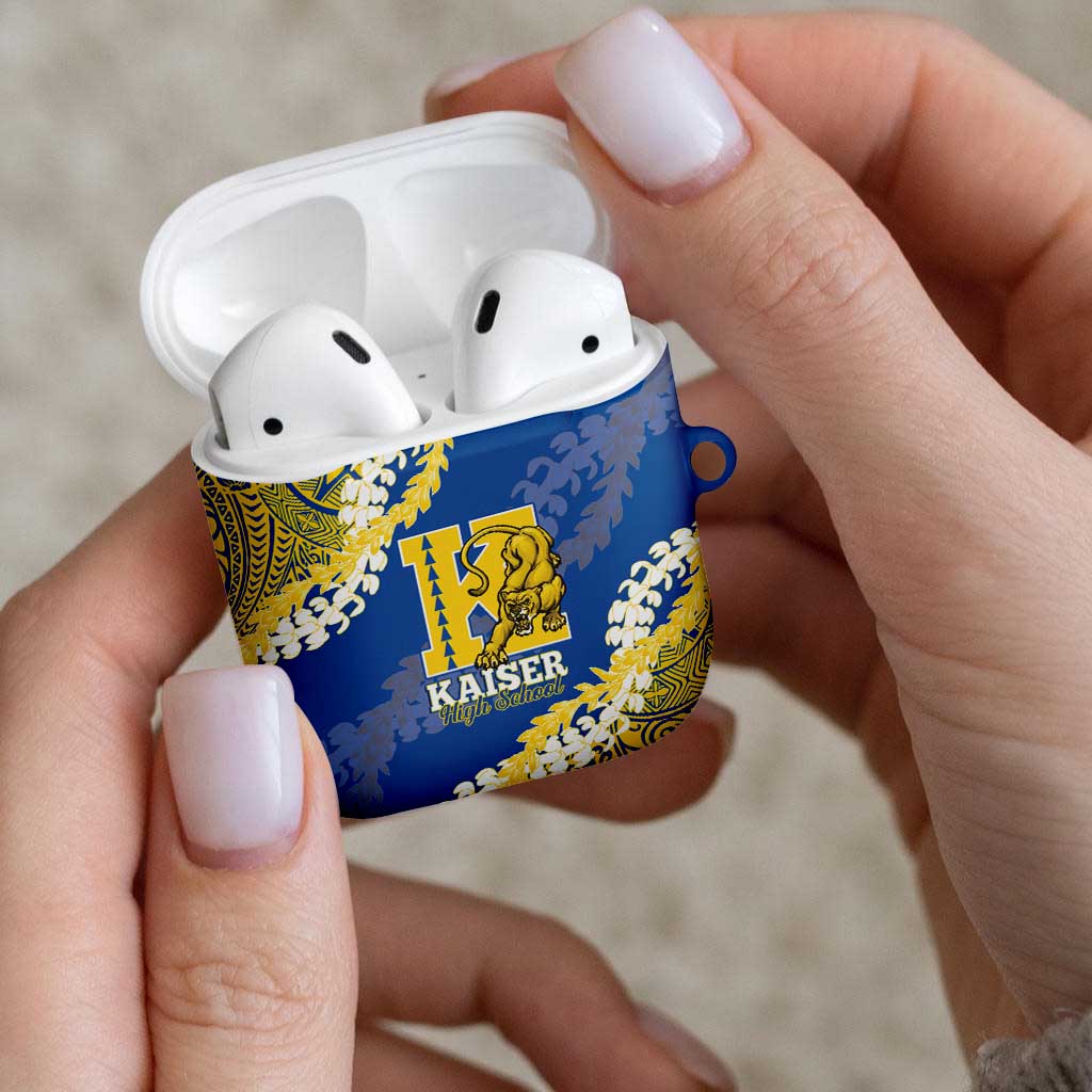 Kaiser Hawaii High School AirPods Case Puakenikeni Lei Hawaiian Pattern LT14 - Polynesian Pride