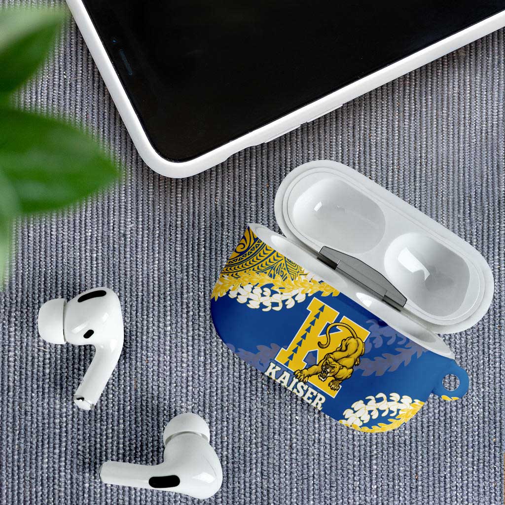 Kaiser Hawaii High School AirPods Case Puakenikeni Lei Hawaiian Pattern LT14 - Polynesian Pride