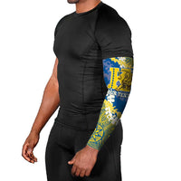 Personalized Kaiser Hawaii High School Arm Sleeves Puakenikeni Lei Hawaiian Pattern LT14 - Polynesian Pride
