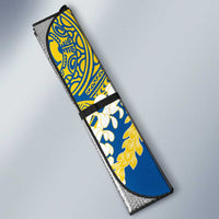 Kaiser Hawaii High School Auto Sun Shade Puakenikeni Lei Hawaiian Pattern LT14 - Polynesian Pride