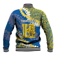 Personalized Kaiser Hawaii High School Baseball Jacket Puakenikeni Lei Hawaiian Pattern LT14 - Polynesian Pride