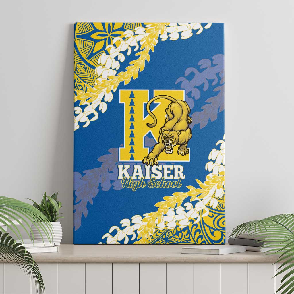 Kaiser Hawaii High School Canvas Wall Art Puakenikeni Lei Hawaiian Pattern LT14 - Polynesian Pride