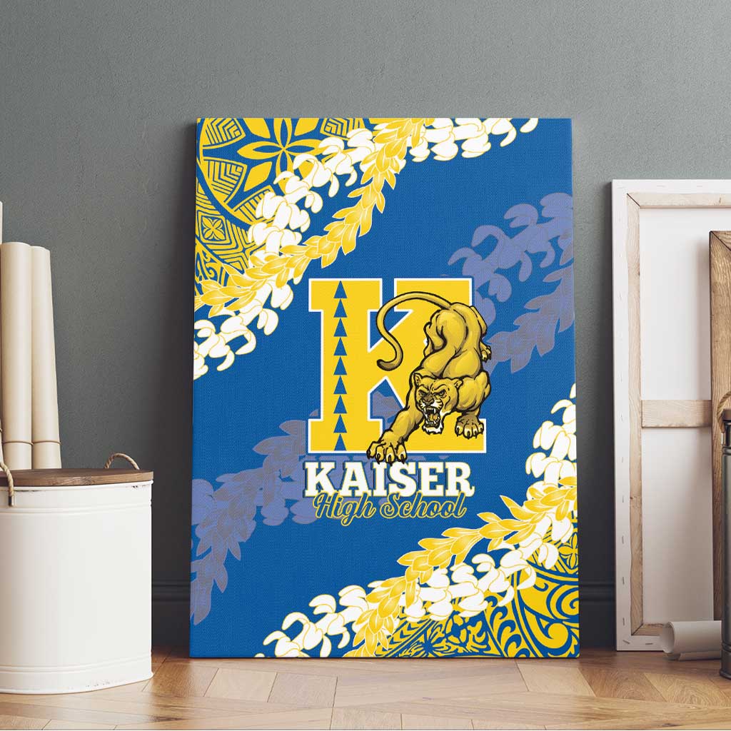 Kaiser Hawaii High School Canvas Wall Art Puakenikeni Lei Hawaiian Pattern LT14 - Polynesian Pride