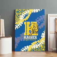 Kaiser Hawaii High School Canvas Wall Art Puakenikeni Lei Hawaiian Pattern LT14 - Polynesian Pride