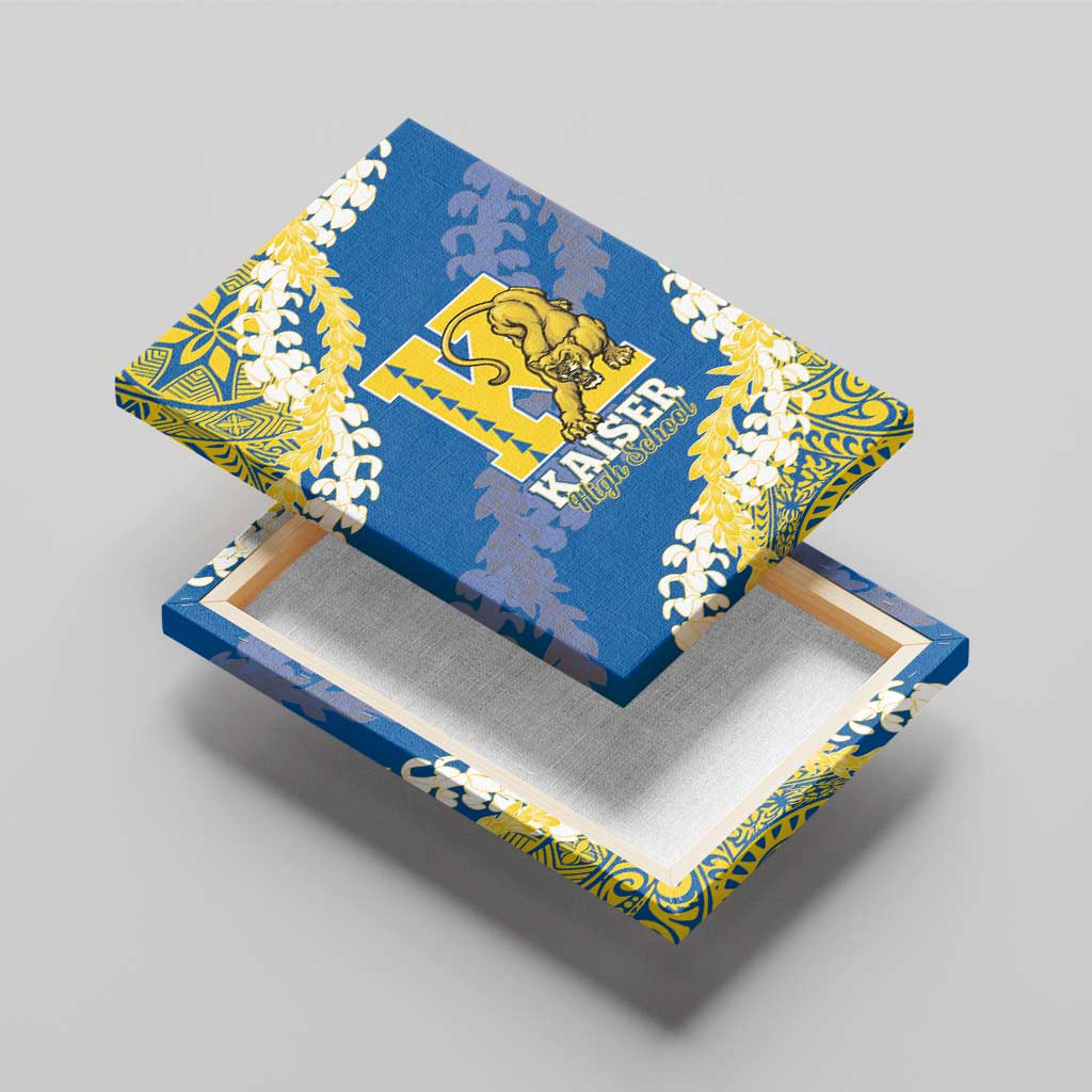 Kaiser Hawaii High School Canvas Wall Art Puakenikeni Lei Hawaiian Pattern LT14 - Polynesian Pride