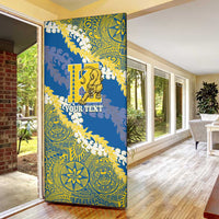 Personalized Kaiser Hawaii High School Door Cover Puakenikeni Lei Hawaiian Pattern LT14 - Polynesian Pride