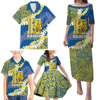 Personalized Kaiser Hawaii High School Family Matching Puletasi and Hawaiian Shirt Puakenikeni Lei Hawaiian Pattern LT14 - Polynesian Pride