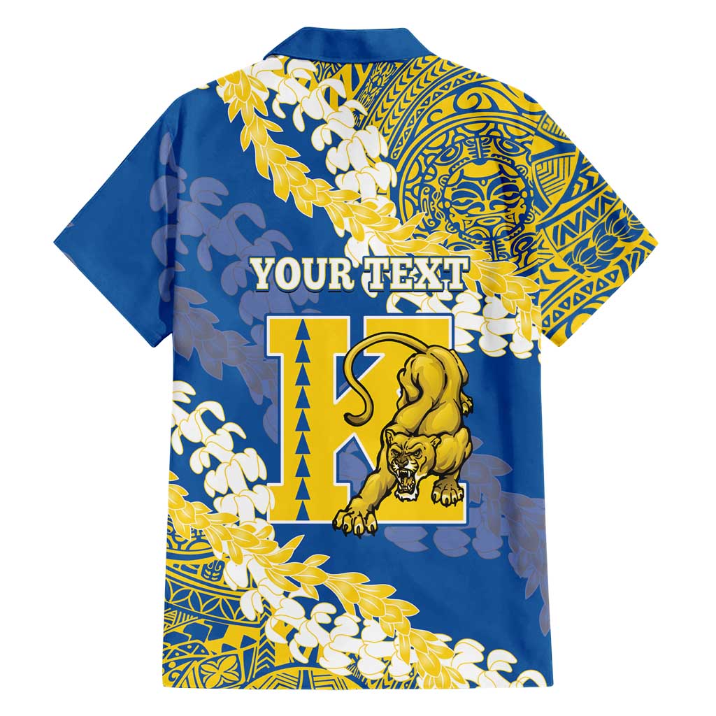 Personalized Kaiser Hawaii High School Family Matching Puletasi and Hawaiian Shirt Puakenikeni Lei Hawaiian Pattern LT14 - Polynesian Pride