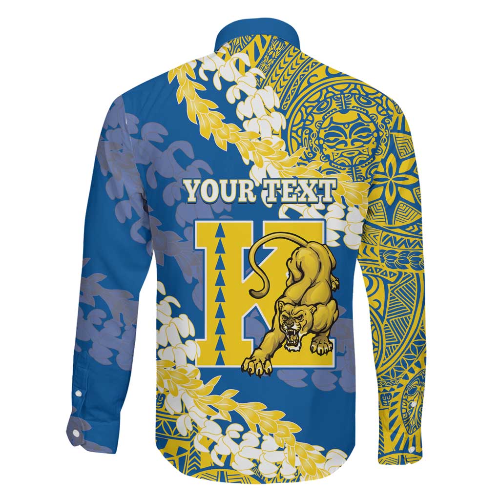 Personalized Kaiser Hawaii High School Family Matching Puletasi and Hawaiian Shirt Puakenikeni Lei Hawaiian Pattern LT14 - Polynesian Pride
