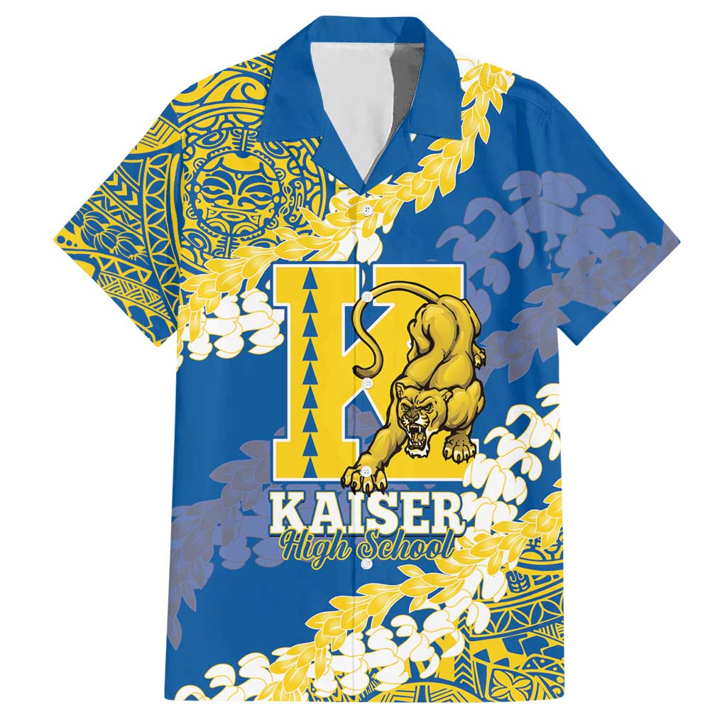 Personalized Kaiser Hawaii High School Hawaiian Shirt Puakenikeni Lei Hawaiian Pattern - Polynesian Pride