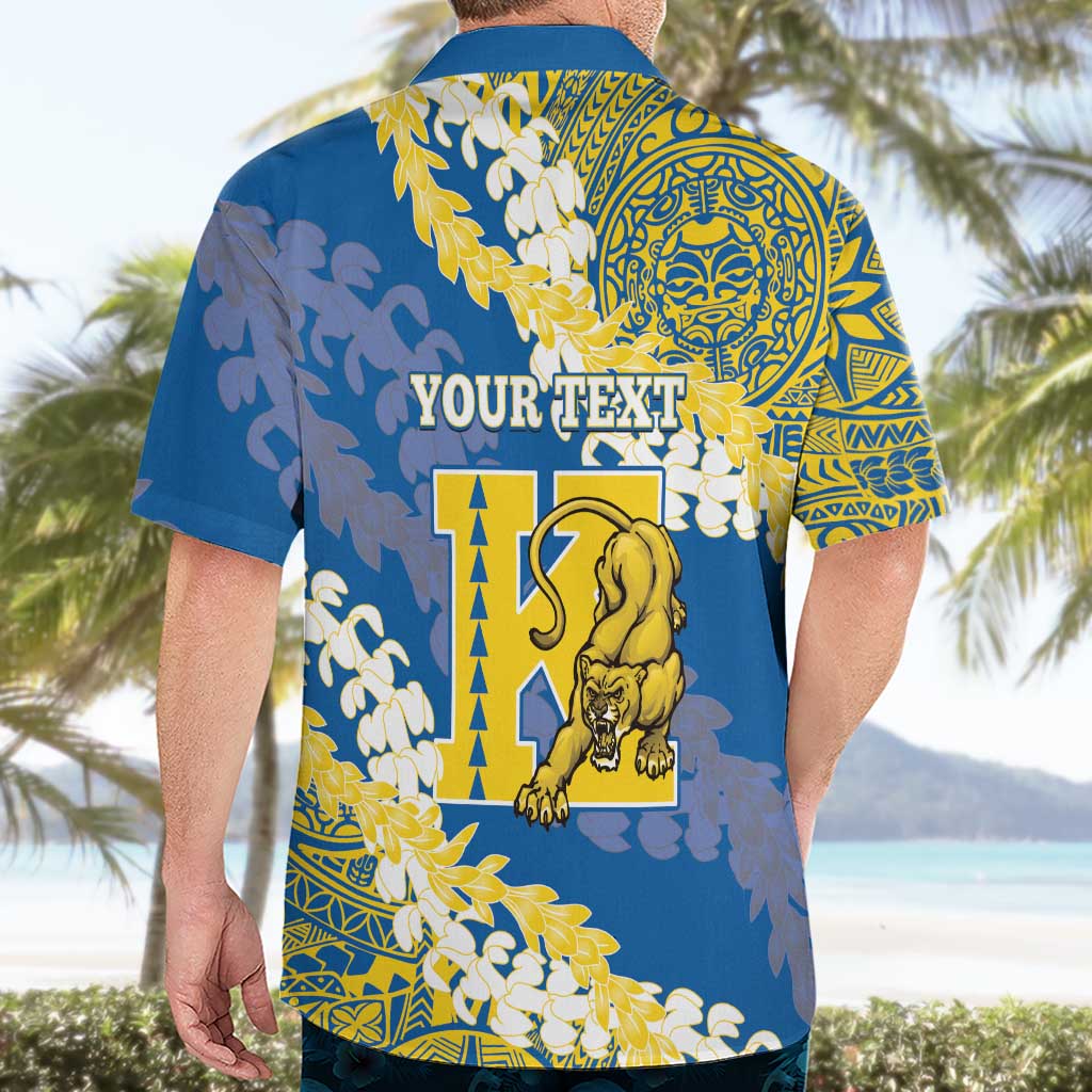 Personalized Kaiser Hawaii High School Hawaiian Shirt Puakenikeni Lei Hawaiian Pattern LT14 - Polynesian Pride