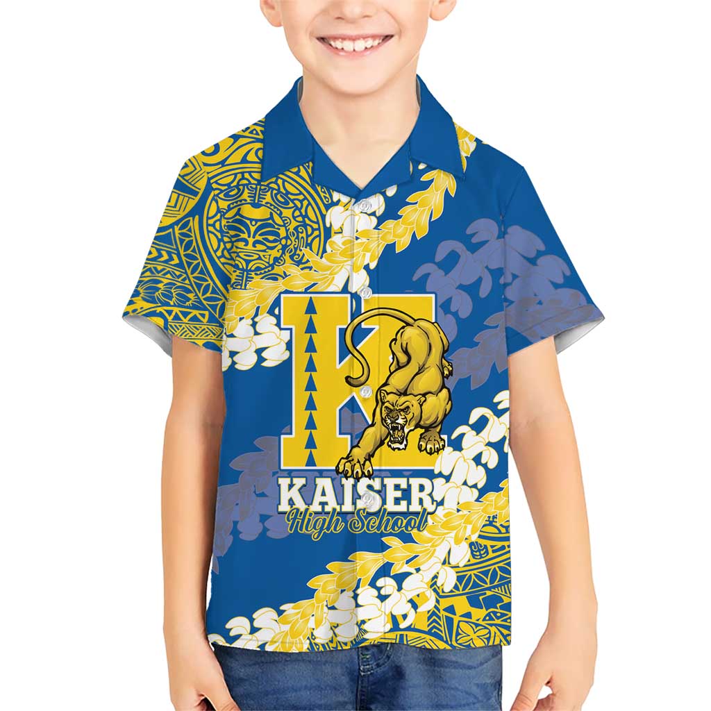 Personalized Kaiser Hawaii High School Hawaiian Shirt Puakenikeni Lei Hawaiian Pattern LT14 - Polynesian Pride