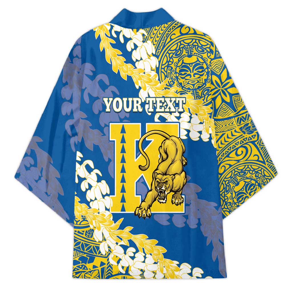 Personalized Kaiser Hawaii High School Kimono Puakenikeni Lei Hawaiian Pattern LT14 - Polynesian Pride