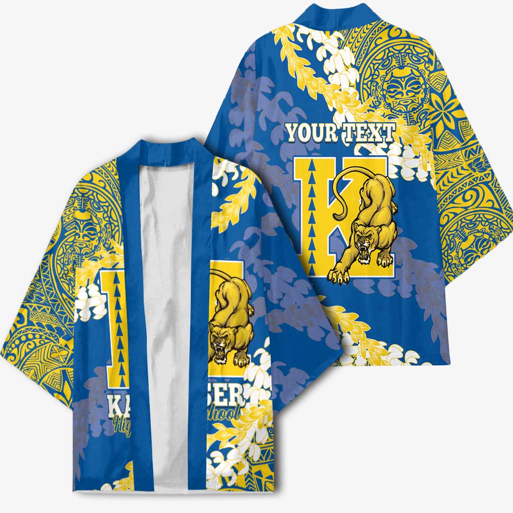 Personalized Kaiser Hawaii High School Kimono Puakenikeni Lei Hawaiian Pattern LT14 - Polynesian Pride