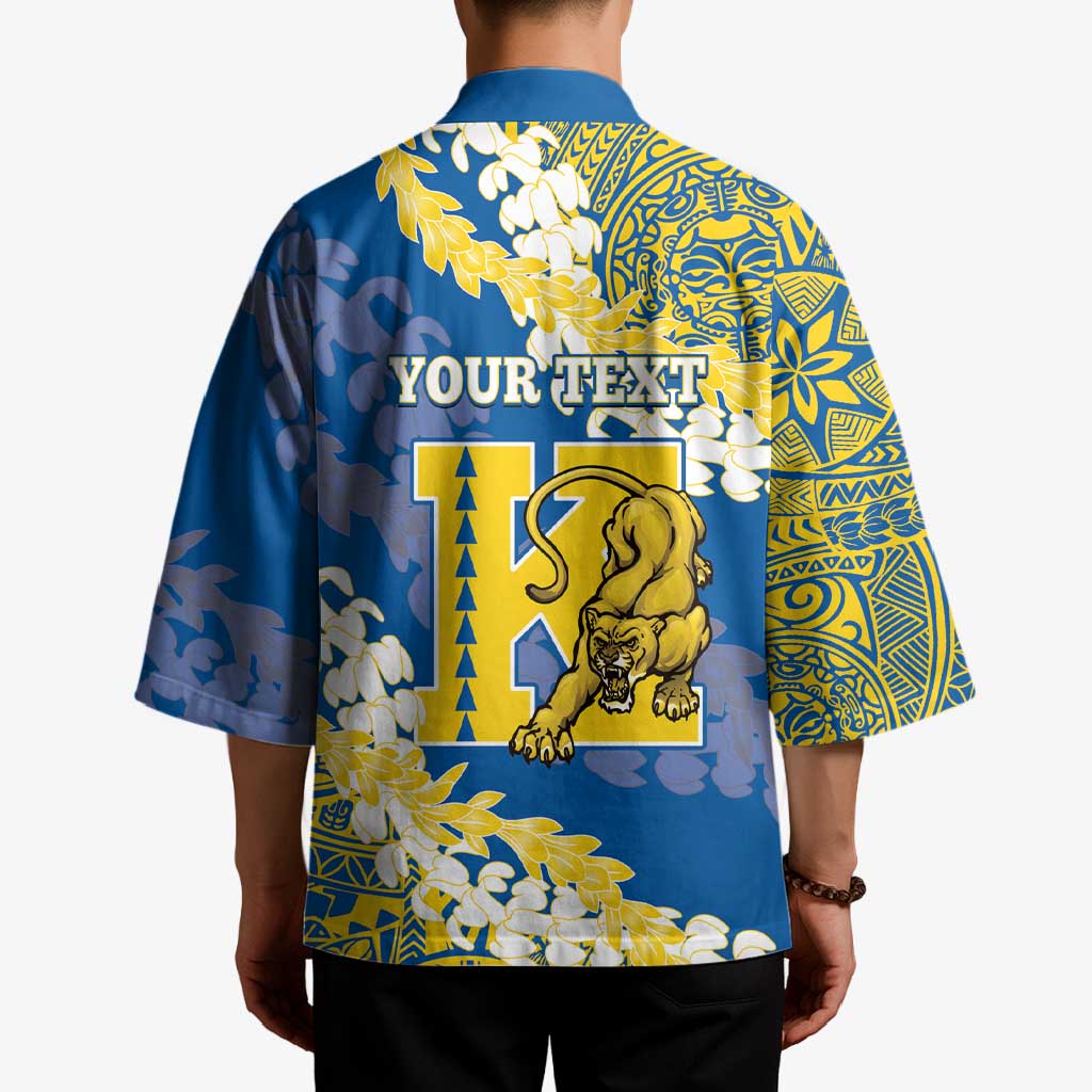 Personalized Kaiser Hawaii High School Kimono Puakenikeni Lei Hawaiian Pattern LT14 - Polynesian Pride