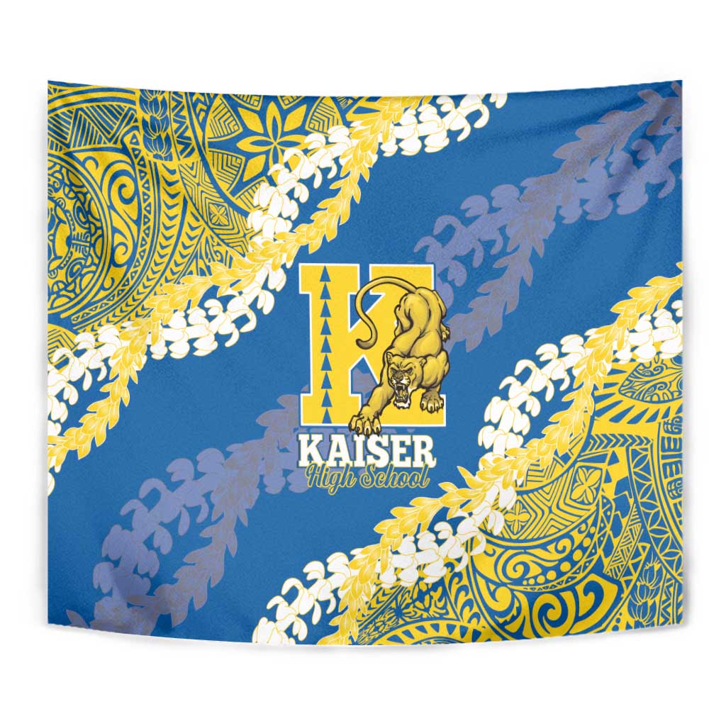 Kaiser Hawaii High School Tapestry Puakenikeni Lei Hawaiian Pattern LT14 - Polynesian Pride