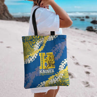 Kaiser Hawaii High School Tote Bag Puakenikeni Lei Hawaiian Pattern - Polynesian Pride