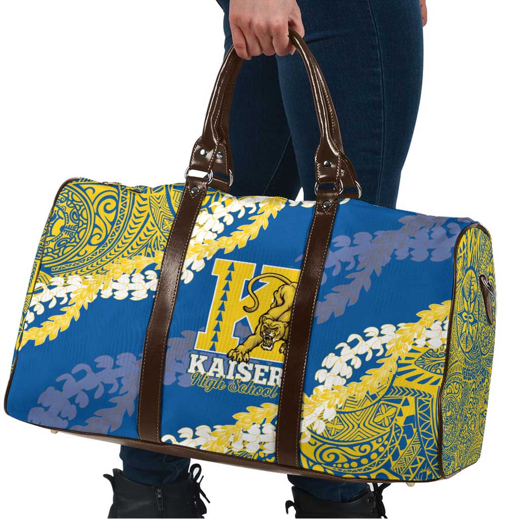 Kaiser Hawaii High School Travel Bag Puakenikeni Lei Hawaiian Pattern LT14 - Polynesian Pride