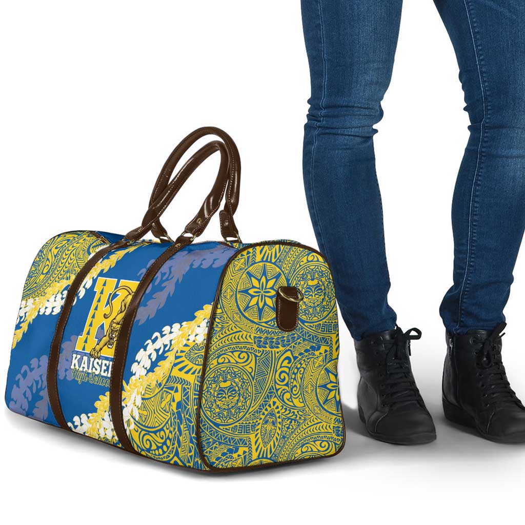 Kaiser Hawaii High School Travel Bag Puakenikeni Lei Hawaiian Pattern LT14 - Polynesian Pride