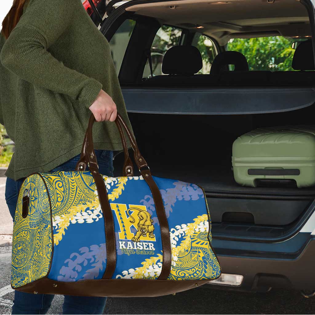 Kaiser Hawaii High School Travel Bag Puakenikeni Lei Hawaiian Pattern LT14 - Polynesian Pride