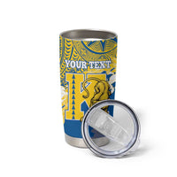 Personalized Kaiser Hawaii High School Tumbler Cup Puakenikeni Lei Hawaiian Pattern LT14 - Polynesian Pride
