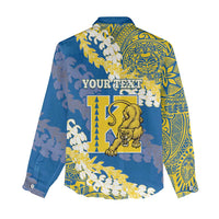 Personalized Kaiser Hawaii High School Women Casual Shirt Puakenikeni Lei Hawaiian Pattern - Polynesian Pride
