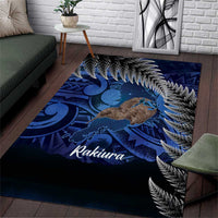 New Zealand Stewart Island Area Rug Rakiura Kiwi Maori Glowing Sky