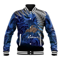 New Zealand Stewart Island Baseball Jacket Rakiura Kiwi Maori Glowing Sky