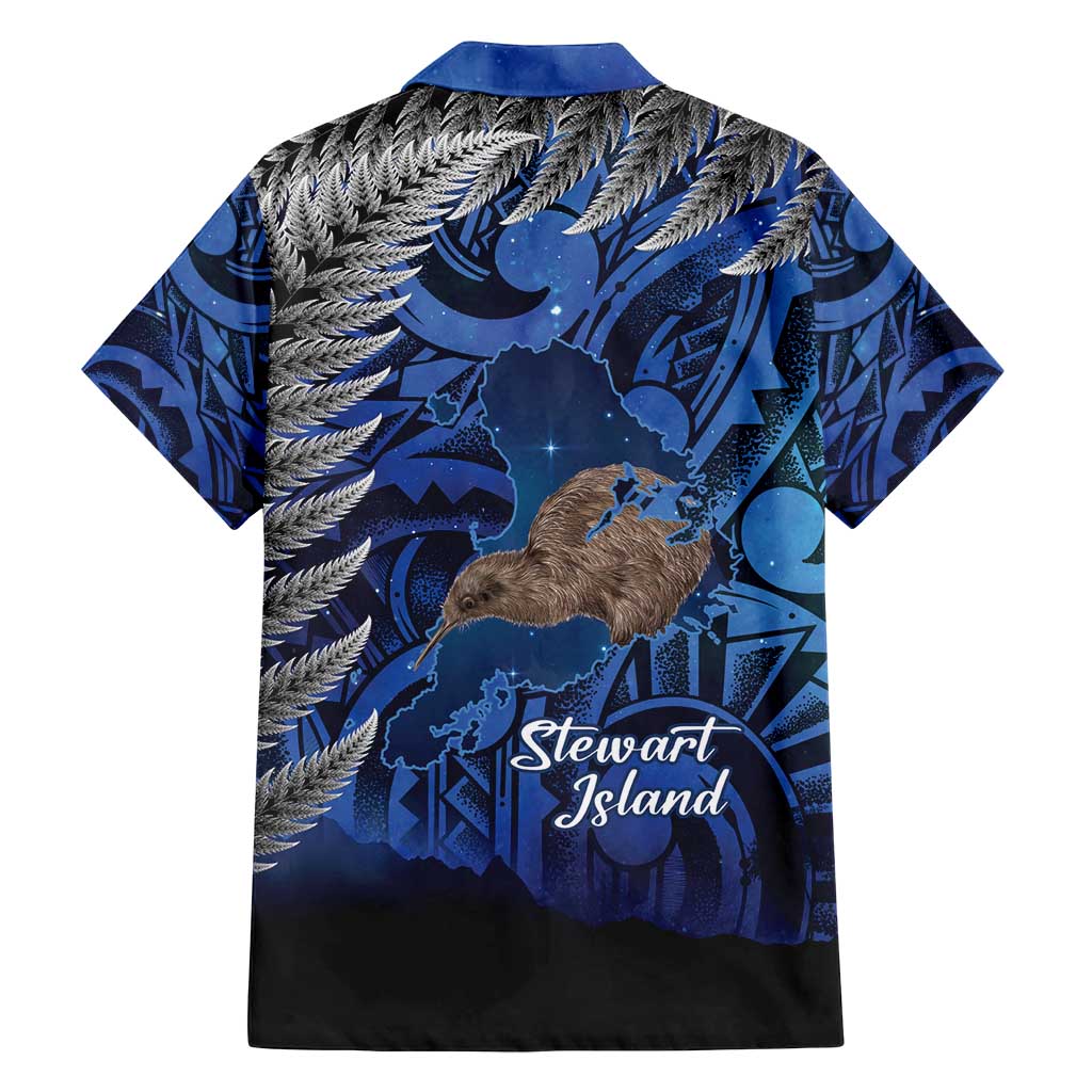 New Zealand Stewart Island Family Matching Long Sleeve Bodycon Dress and Hawaiian Shirt Rakiura Kiwi Maori Glowing Sky