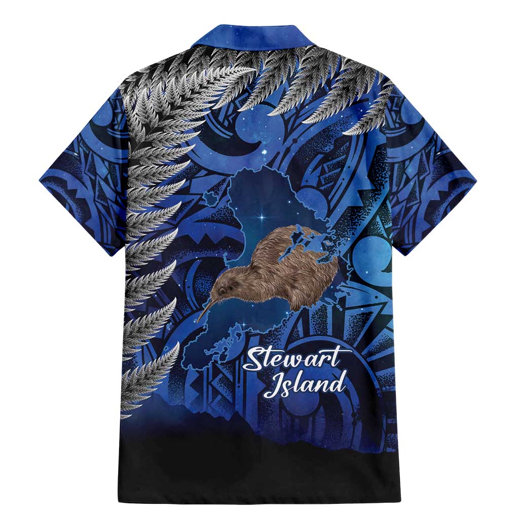 New Zealand Stewart Island Family Matching Mermaid Dress and Hawaiian Shirt Rakiura Kiwi Maori Glowing Sky