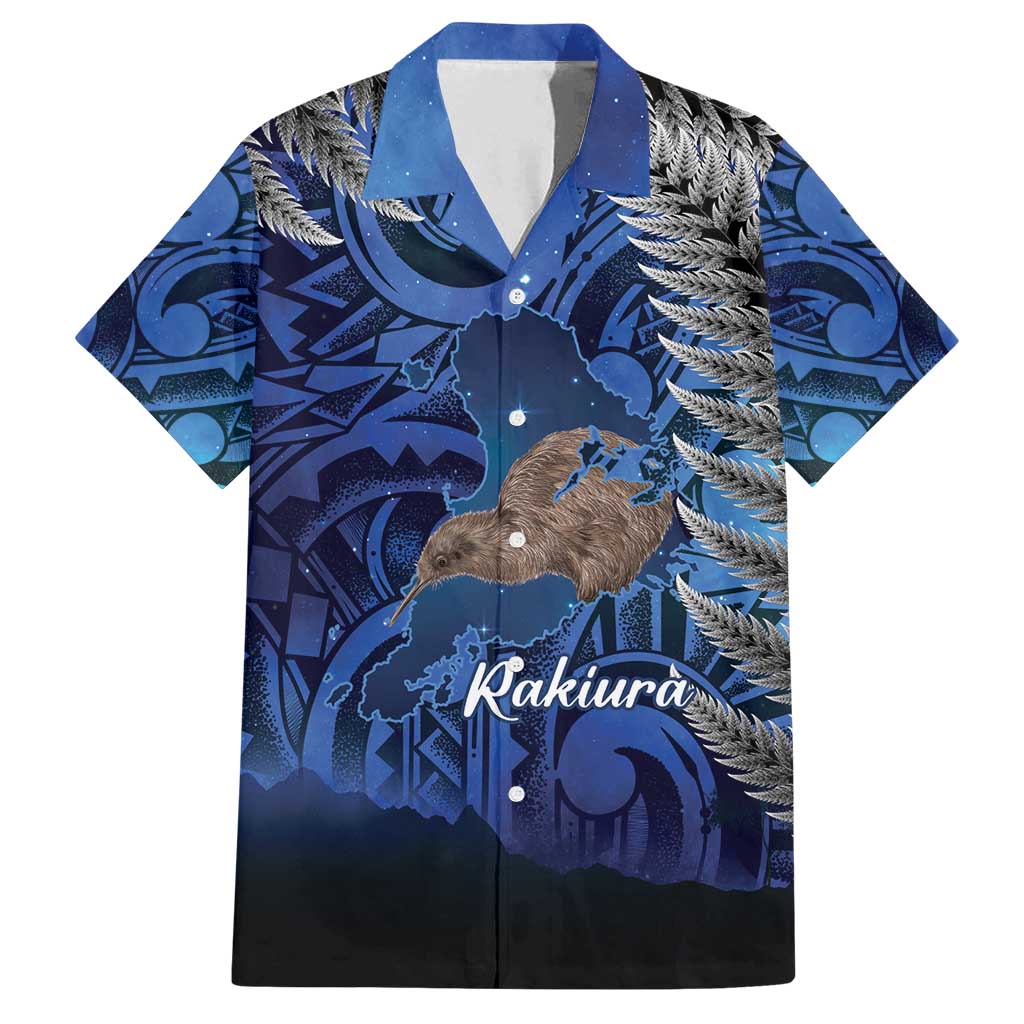 New Zealand Stewart Island Family Matching Puletasi and Hawaiian Shirt Rakiura Kiwi Maori Glowing Sky