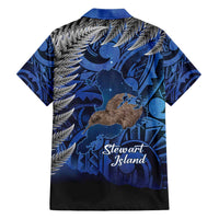 New Zealand Stewart Island Hawaiian Shirt Rakiura Kiwi Maori Glowing Sky
