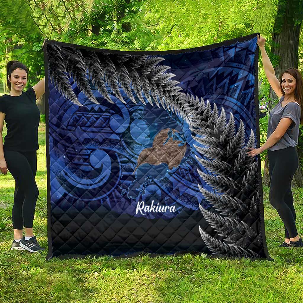 New Zealand Stewart Island Quilt Rakiura Kiwi Maori Glowing Sky