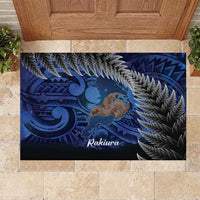 New Zealand Stewart Island Rubber Doormat Rakiura Kiwi Maori Glowing Sky