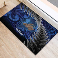 New Zealand Stewart Island Rubber Doormat Rakiura Kiwi Maori Glowing Sky