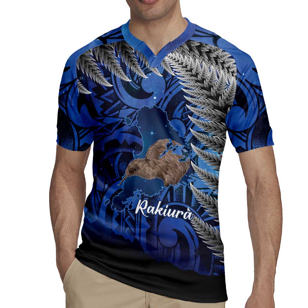 New Zealand Stewart Island Rugby Jersey Rakiura Kiwi Maori Glowing Sky