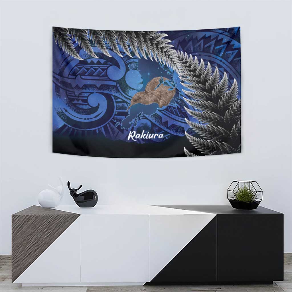 New Zealand Stewart Island Tapestry Rakiura Kiwi Maori Glowing Sky