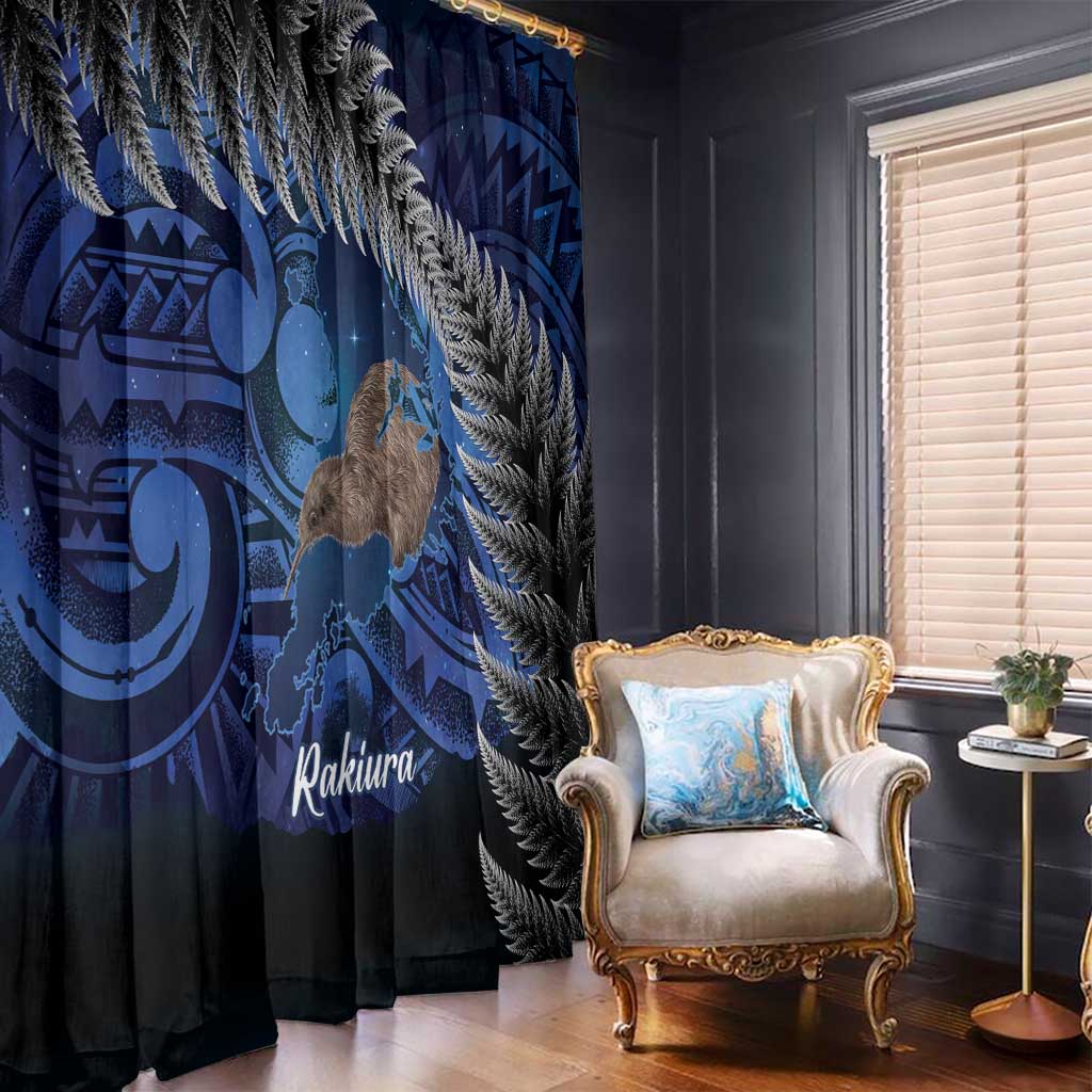 New Zealand Stewart Island Window Curtain Rakiura Kiwi Maori Glowing Sky