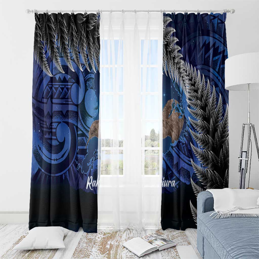 New Zealand Stewart Island Window Curtain Rakiura Kiwi Maori Glowing Sky