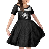 Guam Liberation Day Kid Short Sleeve Dress Biba Guahan Chamorro 80th Anniversary - Black LT14 KID Black - Polynesian Pride