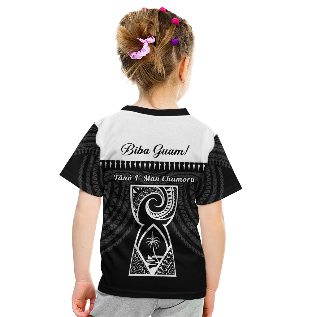 Guam Liberation Day Kid T Shirt Biba Guahan Chamorro 80th Anniversary - Black LT14 - Polynesian Pride