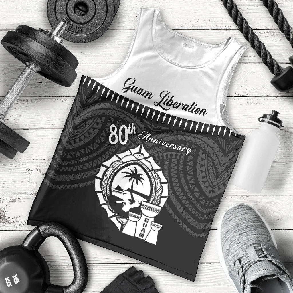 Guam Liberation Day Men Tank Top Biba Guahan Chamorro 80th Anniversary - Black