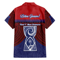 Guam Liberation Day Family Matching Short Sleeve Bodycon Dress and Hawaiian Shirt Biba Guahan Chamorro 80th Anniversary - Blue
