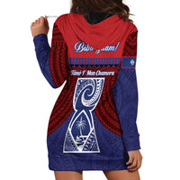 Guam Liberation Day Hoodie Dress Biba Guahan Chamorro 80th Anniversary - Blue LT14 - Polynesian Pride