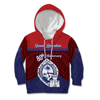 Guam Liberation Day Kid Hoodie Biba Guahan Chamorro 80th Anniversary - Blue LT14 Hoodie Blue - Polynesian Pride