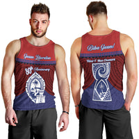 Guam Liberation Day Men Tank Top Biba Guahan Chamorro 80th Anniversary - Blue