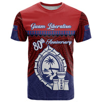 Guam Liberation Day T Shirt Biba Guahan Chamorro 80th Anniversary - Blue LT14 Blue - Polynesian Pride