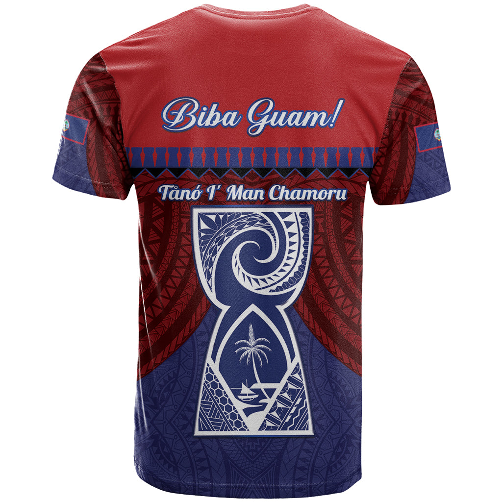Guam Liberation Day T Shirt Biba Guahan Chamorro 80th Anniversary - Blue LT14 - Polynesian Pride